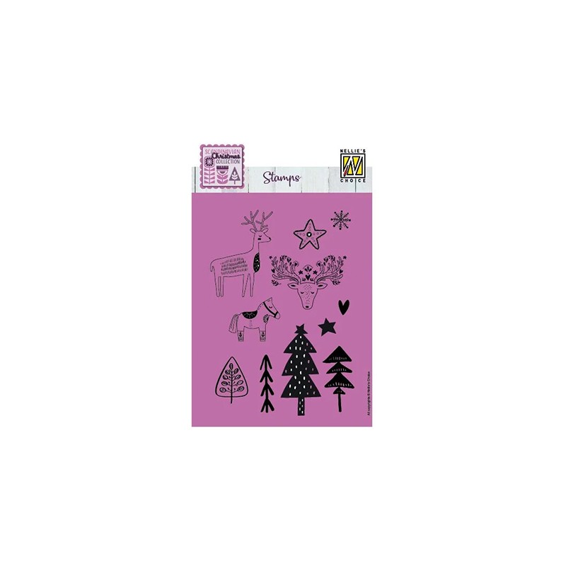 (NSCS018)Nellie`s Choice Clearstamp - Scandinavian Scenery