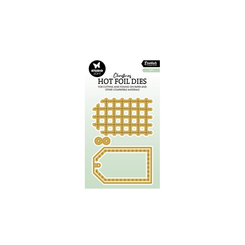 (SL-ES-HFCD04)Studio Light Hot Foil Cutting Die Label Essentials nr.04