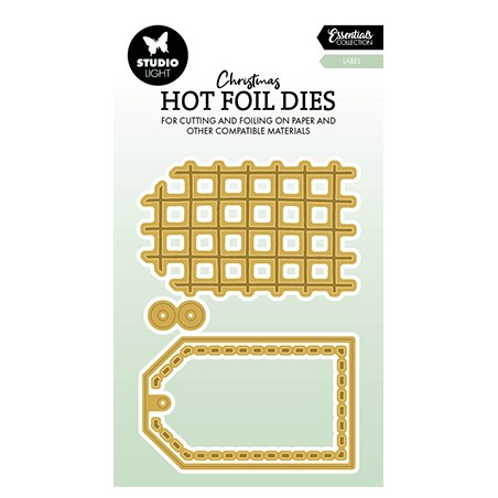 (SL-ES-HFCD04)Studio Light Hot Foil Cutting Die Label Essentials nr.04