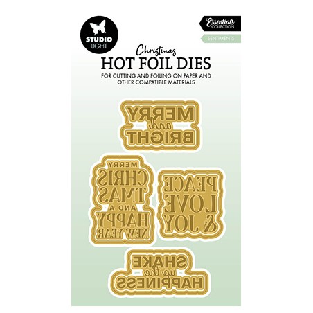 (SL-ES-HFCD05)Studio Light Hot Foil Cutting Die Sentiments Essentials nr.05