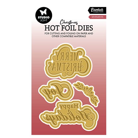 (SL-ES-HFCD09)Studio Light Hot Foil Cutting Die Sentiments Essentials nr.09