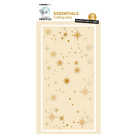 (CCL-ES-HFCD13)Studio Light Hot Foil Cutting Die Slimline starry night Essentials nr.13