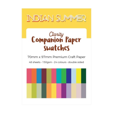 (ACC-CA-31345-XX)Groovi - Premium Craft Paper - Indian Summer Companion Paper Swatches