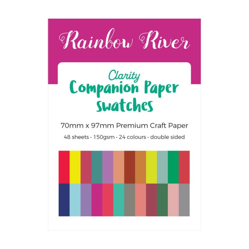 (ACC-CA-31348-XX)Groovi - Premium Craft Paper - Rainbow River Companion Paper Swatches