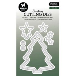 (SL-ES-CD868)Studio Light SL Cutting Die Tree Label Essentials nr.868