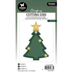 (SL-ES-CD868)Studio Light SL Cutting Die Tree Label Essentials nr.868