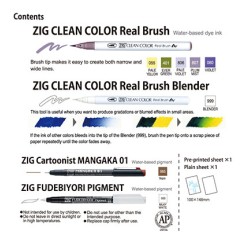 (EW-2)ZIG  How to paint Flowers kit 2, Gradation