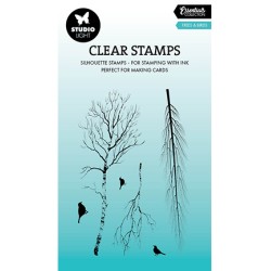 (SL-ES-STAMP703)Studio light SL Stamp Trees & Birds Essentials nr.703