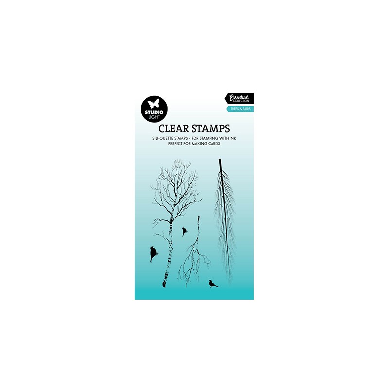 (SL-ES-STAMP703)Studio light SL Stamp Trees & Birds Essentials nr.703