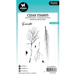 (SL-ES-STAMP703)Studio light SL Stamp Trees & Birds Essentials nr.703