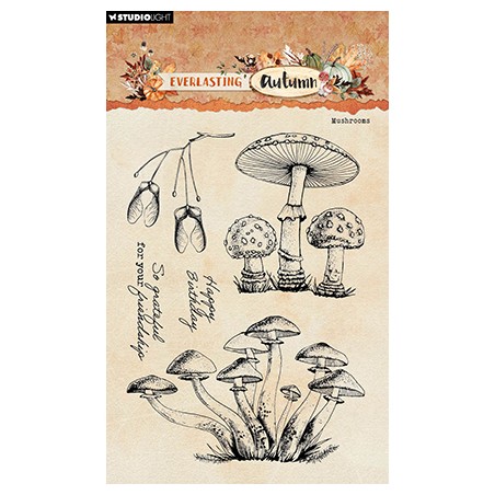 (SL-EA-STAMP717)Studio light SL Stamp Mushrooms Everlasting Autumn nr.717