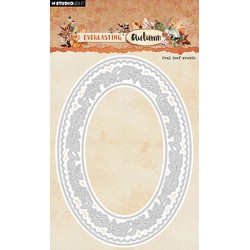 (SL-EA-CD880)Studio Light SL Cutting Die Oval leaf wreath Everlasting Autumn nr.880