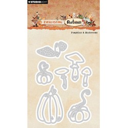 (SL-EA-CD882)Studio Light SL Cutting Die Pumpkins & mushrooms Everlasting Autumn nr.882