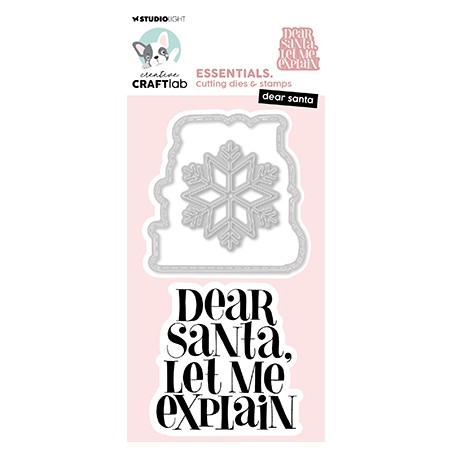 (CCL-ES-SCD83)Studio Light Stamp & Cutting Die Dear Santa Essentials nr.83