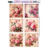 (BBSC10048)Push-Out Scenery - Berries Beauties - Pink Roses - Square