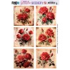 (BBSC10050)Push-Out Scenery - Berries Beauties - Red Roses - Square