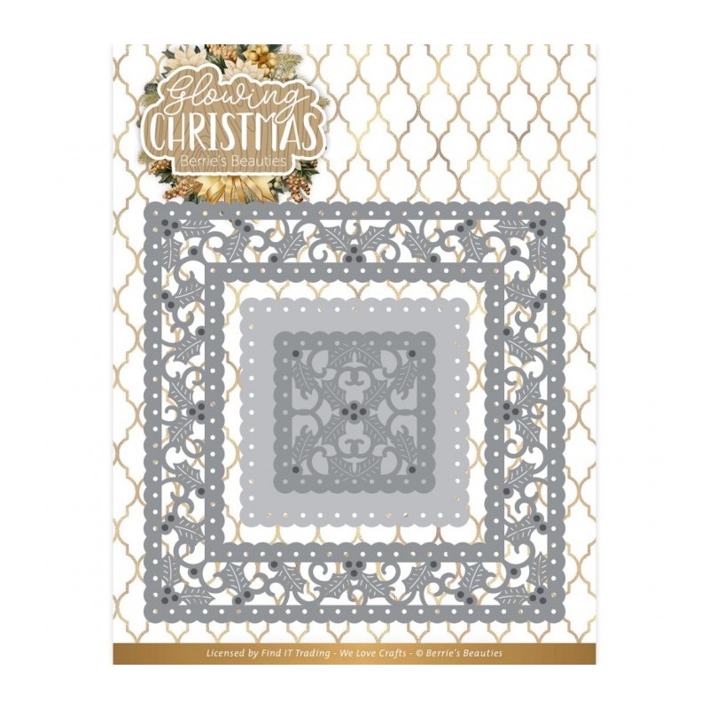 (BBD10017)Dies - Berries Beauties - Glowing Christmas - Glowing Frame Square