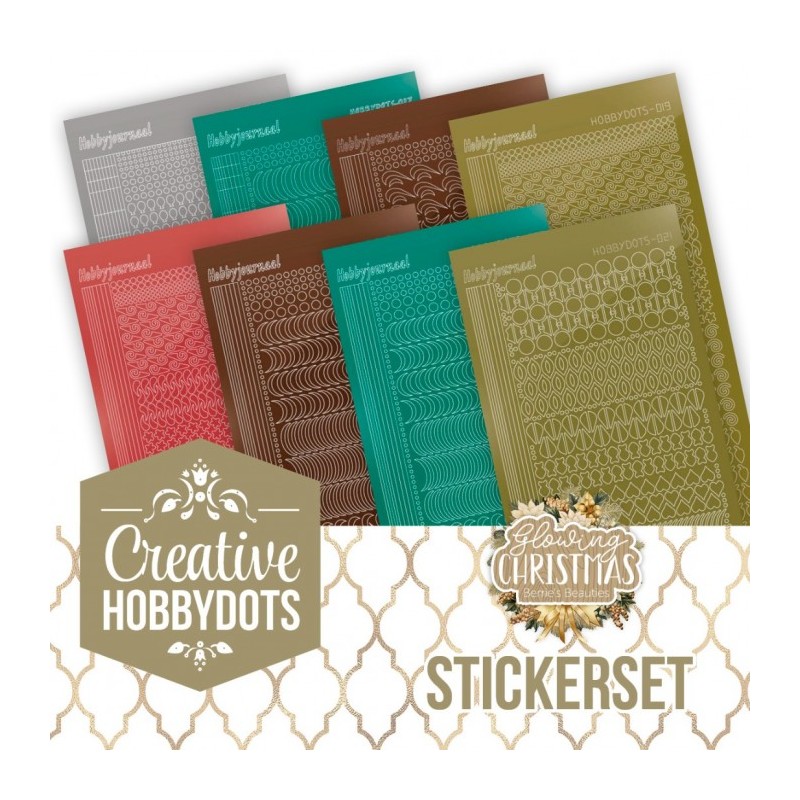 (CHSTS053)Stickerset Creative Hobbydots 53 - Glowing Christmas