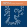 (GRO-WO-42344-01)Groovi® Baby plate A6 Linda's Floral Alphabet - Letter F