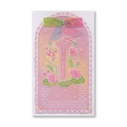 (GRO-WO-42347-01)Groovi® Baby plate A6 Linda's Floral Alphabet - Letter I