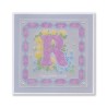 (GRO-WO-42356-01)Groovi® Baby plate A6 Linda's Floral Alphabet - Letter R