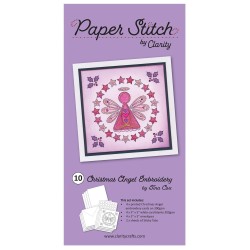 (ACC-CA-31692-XX)Paper Stitch by Clarity - 10 - Christmas Angel Embroidery Card Pack