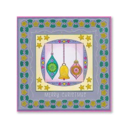 (ACC-CA-31689-XX)Paper Stitch by Clarity - 07 - Christmas Baubles Embroidery Card Pack