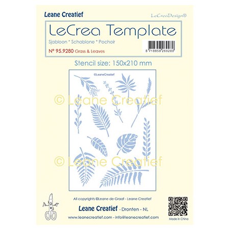 (95.9280)LeCrea Templates Grass & leaves