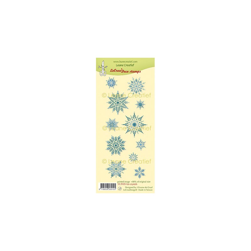 (55.9105)LeCrea - Combi clear stamp Ice-crystals