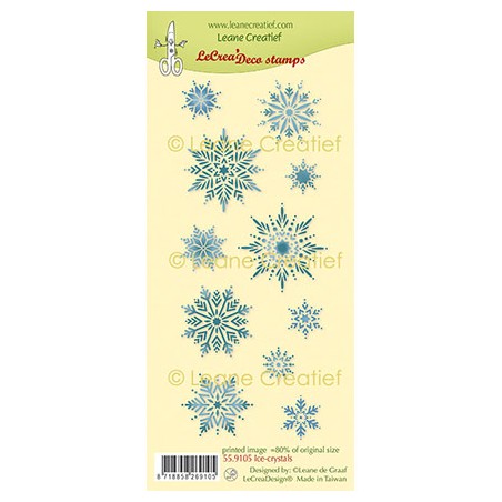 (55.9105)LeCrea - Combi clear stamp Ice-crystals