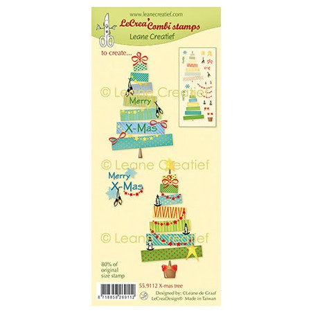 (55.9112)LeCrea - Combi clear stamp X-mas tree