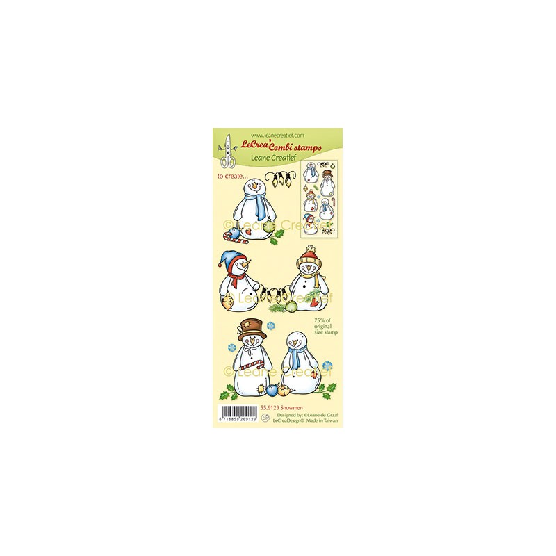 (55.9129)LeCrea - Combi clear stamp Snowmen