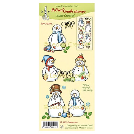 (55.9129)LeCrea - Combi clear stamp Snowmen