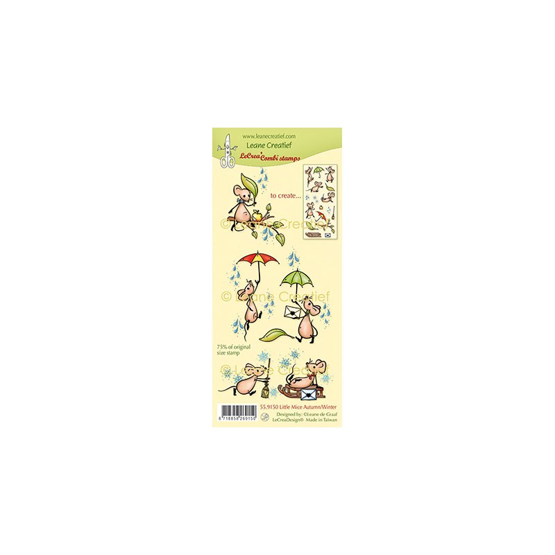 (55.9150)LeCrea - Combi clear stamp Little mice