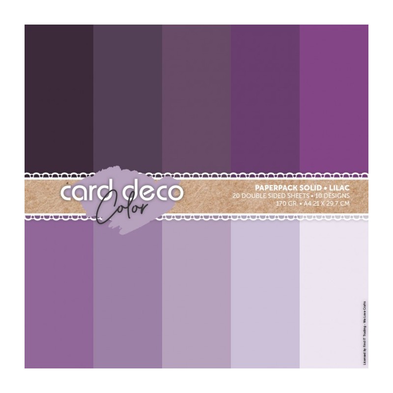 (CDCPPA411003)Card Deco Color Paperpack - Solid - Lilac - A4