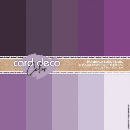 (CDCPPA411003)Card Deco Color Paperpack - Solid - Lilac - A4