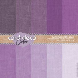 (CDCPPA412003)Card Deco Color Paperpack - Linen - Lilac - A4