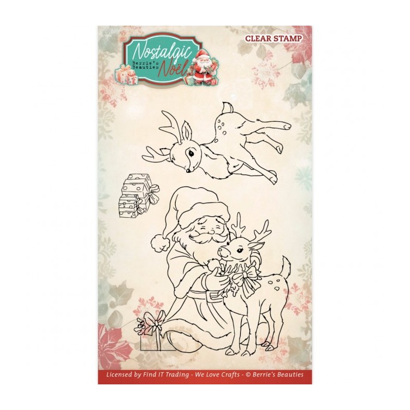 (BBCS10013)Clear Stamps - Berries Beauties -Nostalgic Noel - Deer