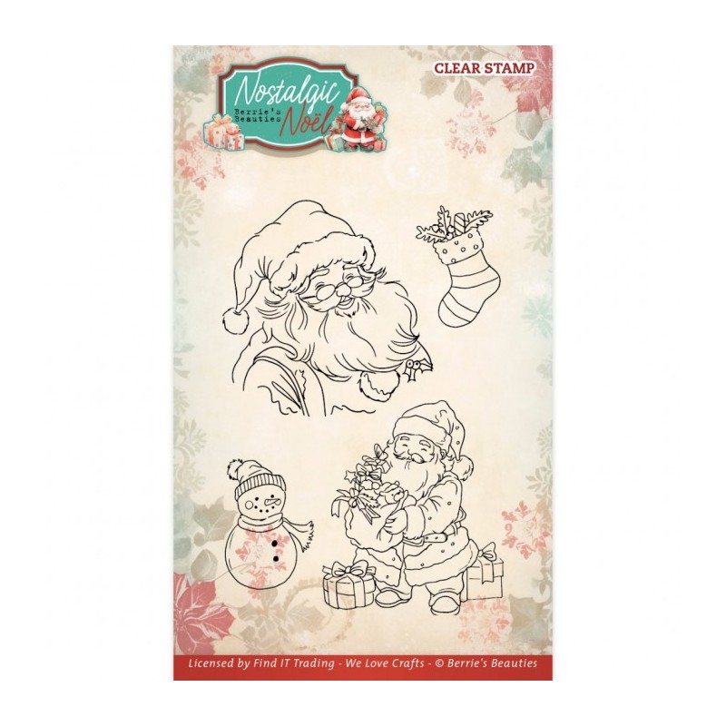 (BBCS10014)Clear Stamps - Berries Beauties -Nostalgic Noel - Santa