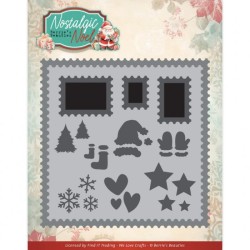 (BBD10021)Dies - Berries Beauties -Nostalgic Noel - Nostalgic Postage Stamps