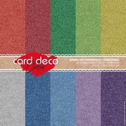 (CDCSPPA410001)Card Deco Color - Sparkles Paperpack – Christmas