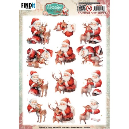 (SB10959)3D Push Out - Berries Beauties -Nostalgic Noel - Nostalgic Deer