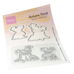 (ec0203)Clear Stamp Eline's Animals - Autumn Birds