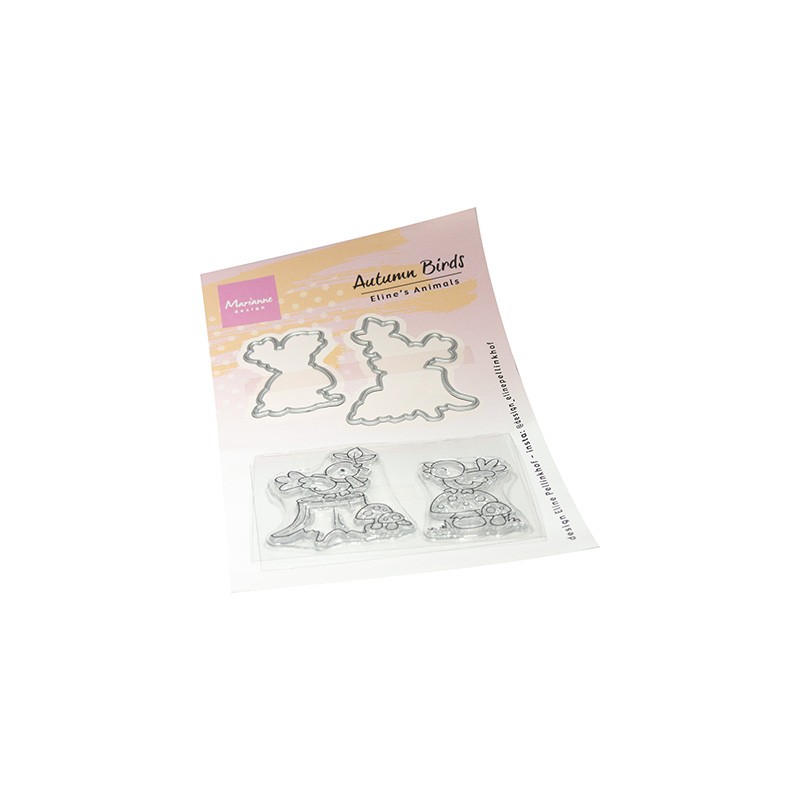 (ec0203)Clear Stamp Eline's Animals - Autumn Birds