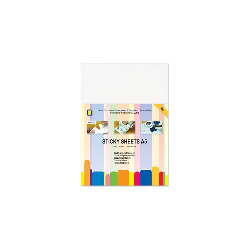 (3.3235)Sticky sheets A5 double sided adhesive foil