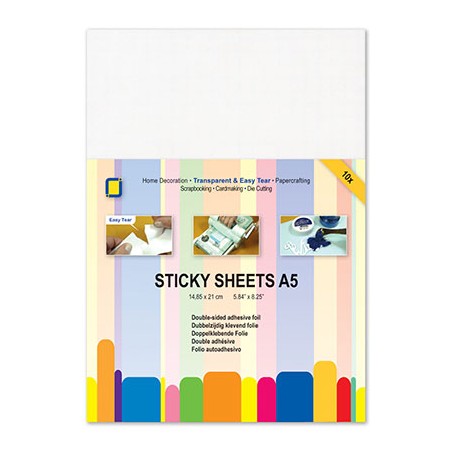 (3.3235)Sticky sheets A5 double sided adhesive foil