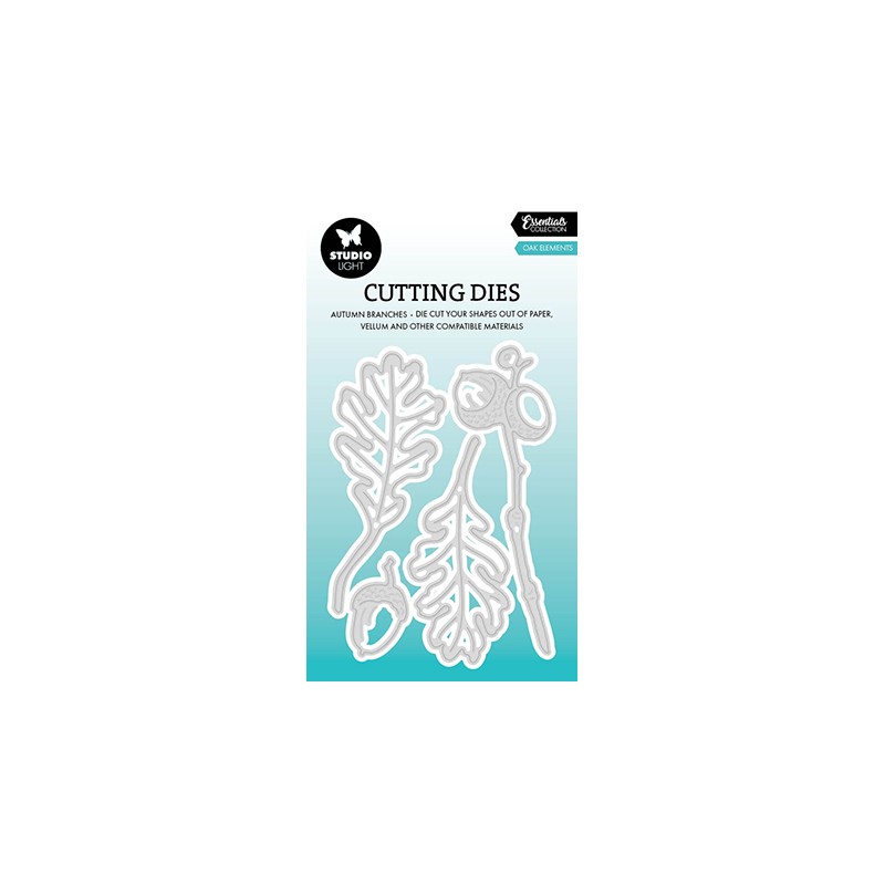 (SL-ES-CD886)Studio Light SL Cutting Die  Oak Elements Essentials nr.886