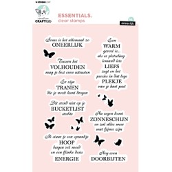 (CCL-ES-STAMP726)Studio light Clear stamp  NL Oneerlijk Essentials nr.726