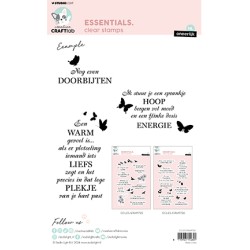 (CCL-ES-STAMP726)Studio light Clear stamp  NL Oneerlijk Essentials nr.726