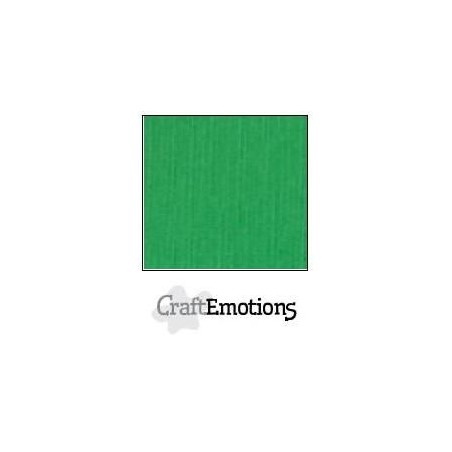 (001232/1030)CraftEmotions linen cardboard 10 Sh grass green LHC-27 A4 250gr